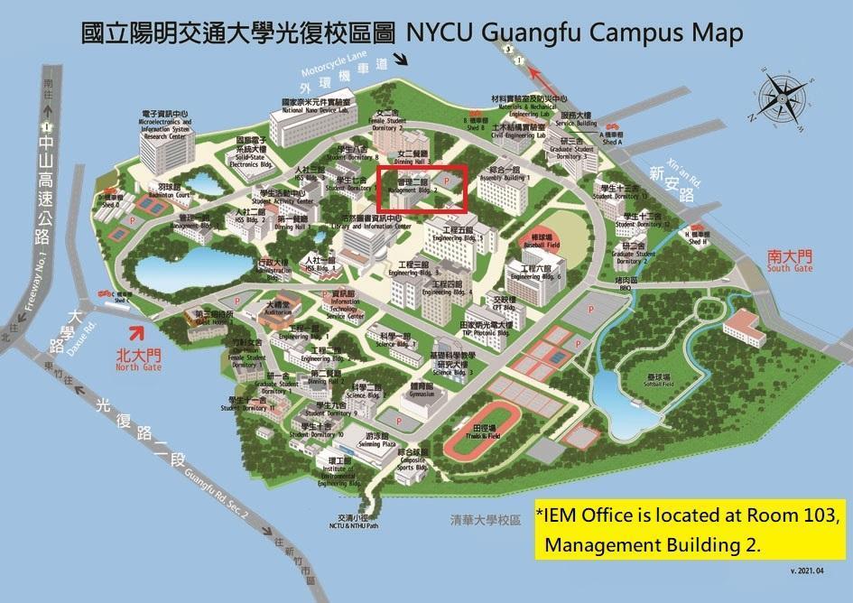 The map of the NYCU IEM Office.